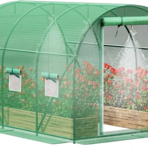 10x7x7 ft Outdoor Greenhouse with Watering System