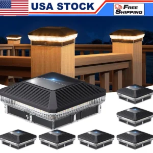4x4 Solar Post Lights Outdoor,